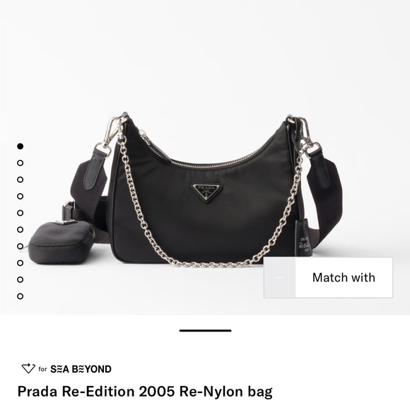 Prada Black Re-Edition 2005 Re-Nylon Bag - Picture 1 of 8